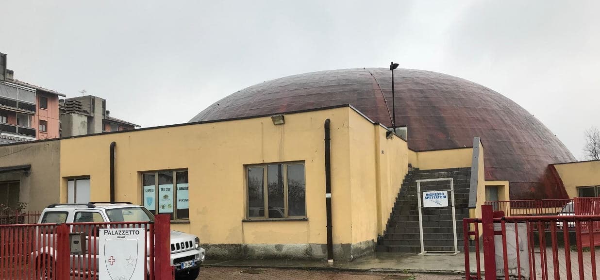 Il PalaBarbagelata di Novi Ligure, la cupola del palazzetto
